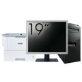 Pachet Calculator Lenovo Thinkcentre M92p Tower, Intel Core i5-3470 3.20GHz, 4GB DDR3, 250GB SATA, DVD-RW + Monitor 19" & Imprimanta Brother HL-L6300DW
