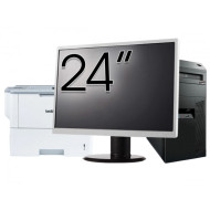 Pachet Calculator Second Hand Lenovo ThinkCentre M83 Tower, Intel Pentium G3220 3.00GHz, 8GB DDR3, 500GB HDD, DVD-ROM + Monitor 24" & Imprimanta Brother HL-L6300DW