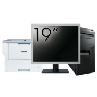 Pachet Calculator Second Hand Lenovo ThinkCentre M83 Tower, Intel Pentium G3220 3.00GHz, 8GB DDR3, 500GB HDD, DVD-ROM + Monitor 19" & Imprimanta Brother HL-L6300DW