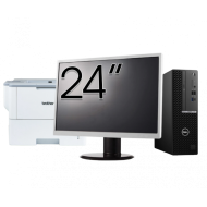 Pachet Calculator Second Hand DELL OptiPlex 5080 SFF, Intel Core i5-10500 3.10 - 4.50GHz, 16GB DDR4, 512GB SSD + Monitor 24" + Imprimanta Brother HL-L6300DW