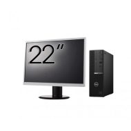 Pachet Second Hand DELL OptiPlex 5090 SFF, Intel Core i5-10500 3.10 - 4.50GHz, 8GB DDR4, 256GB SSD + Monitor 22"