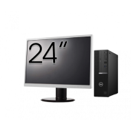 Pachet Second Hand DELL OptiPlex 5090 SFF, Intel Core i5-10500 3.10 - 4.50GHz, 8GB DDR4, 256GB SSD + Monitor 24"