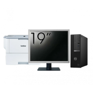 Pachet Second Hand DELL OptiPlex 5090 SFF, Intel Core i5-10500 3.10 - 4.50GHz, 8GB DDR4, 256GB SSD + Monitor 19" + Imprimanta Brother HL-L6300DW