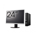 Pachet Calculator Second Hand DELL OptiPlex 7080 Mini PC, Intel Core i5-10500T 2.30 - 3.80GHz, 8GB DDR4, 256GB SSD + Monitor 24"