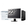 Pachet Calculator Second Hand DELL OptiPlex 7080 Mini PC, Intel Core i5-10500T 2.30 - 3.80GHz, 8GB DDR4, 256GB SSD + Monitor 22" + Imprimanta Brother HL-L6300DW