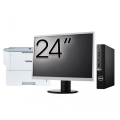 Pachet Calculator Second Hand DELL OptiPlex 7080 Mini PC, Intel Core i5-10500T 2.30 - 3.80GHz, 8GB DDR4, 256GB SSD + Monitor 24" + Imprimanta Brother HL-L6300DW