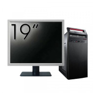 Pachet Calculator LENOVO ThinkCentre E73 Tower, Intel Core i5-4460s 2.90GHz, 8GB DDR3, 240GB SSD, DVD-RW + Monitor 19"