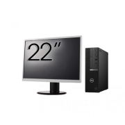 Pachet Calculator Second Hand DELL OptiPlex 7080 SFF, Intel Core i5-10500 3.10 - 4.50GHz, 8GB DDR4, 256GB SSD + Monitor 22"