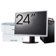 Pachet Calculator LENOVO ThinkCentre E73 Tower, Intel Core i5-4460s 2.90GHz, 8GB DDR3, 240GB SSD, DVD-RW + Monitor 24" & Imprimanta Brother HL-L6300DW