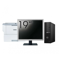 Pachet Calculator Second Hand DELL OptiPlex 7080 SFF, Intel Core i5-10500 3.10 - 4.50GHz, 8GB DDR4, 256GB SSD + Monitor 19" + Imprimanta Brother HL-L6300DW