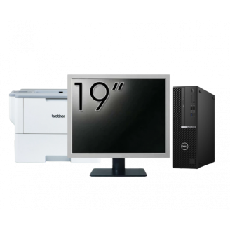 Pachet Calculator Second Hand DELL OptiPlex 7080 SFF, Intel Core i5-10500 3.10 - 4.50GHz, 8GB DDR4, 256GB SSD + Monitor 19" + Imprimanta Brother HL-L6300DW