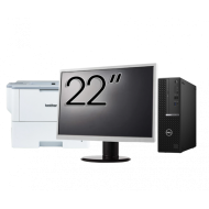 Pachet Calculator Second Hand DELL OptiPlex 7080 SFF, Intel Core i5-10500 3.10 - 4.50GHz, 8GB DDR4, 256GB SSD + Monitor 22" + Imprimanta Brother HL-L6300DW