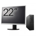Pachet Calculator Second Hand LENOVO S510 SFF, Intel Core i5-6500t 3.20GHz, 8GB DDR4, 128GB SDD + Monitor 22"