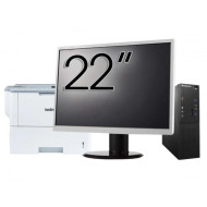 Pachet Calculator Second Hand LENOVO S510 SFF, Intel Core i5-6500t 3.20GHz, 8GB DDR4, 128GB SDD + Monitor 22" & Imprimanta Brother HL-L6300DW