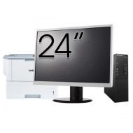 Pachet Calculator Second Hand Lenovo S510 SFF, Intel Core i3-6100T 3.20GHz, 8GB DDR4, 128GB SSD + Monitor 24" & Imprimanta Brother HL-L6300DW