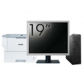 Pachet Calculator Second Hand Lenovo S510 SFF, Intel Core i3-6100T 3.20GHz, 8GB DDR4, 128GB SSD + Monitor 19" & Imprimanta Brother HL-L6300DW