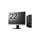 Pachet Calculator Second Hand DELL OptiPlex 5090 Mini PC, Intel Core i5-10500T 2.30 - 3.80GHz, 8GB DDR4, 256GB SSD + Monitor 22"