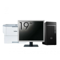 Calculator Second Hand DELL OptiPlex 7080 Tower, Intel Core i5-10500 3.10 - 4.50GHz, 8GB DDR4, 256GB SSD + Monitor 19" + Imprimanta Brother HL-L6300DW