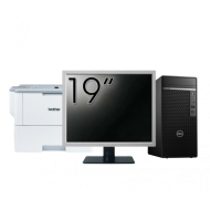 Calculator Second Hand DELL OptiPlex 7080 Tower, Intel Core i5-10500 3.10 - 4.50GHz, 8GB DDR4, 256GB SSD + Monitor 19" + Imprimanta Brother HL-L6300DW