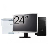 Calculator Second Hand DELL OptiPlex 7080 Tower, Intel Core i5-10500 3.10 - 4.50GHz, 8GB DDR4, 256GB SSD + Monitor 24" + Imprimanta Brother HL-L6300DW