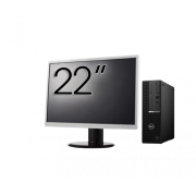 Pachet Calculator Second Hand DELL OptiPlex 7090 SFF, Intel Core i5-10600 3.30 - 4.80GHz, 8GB DDR4, 256GB SSD + Monitor 22"