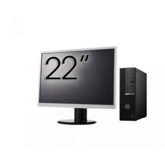 Pachet Calculator Second Hand DELL OptiPlex 7090 SFF, Intel Core i5-10600 3.30 - 4.80GHz, 8GB DDR4, 256GB SSD + Monitor 22"
