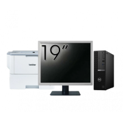 Pachet Calculator Second Hand DELL OptiPlex 7090 SFF, Intel Core i5-10600 3.30 - 4.80GHz, 8GB DDR4, 256GB SSD + Monitor 19" + Imprimanta Brother HL-L6300DW
