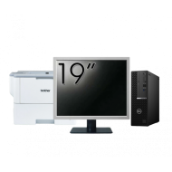 Pachet Calculator Second Hand DELL OptiPlex 7090 SFF, Intel Core i5-10600 3.30 - 4.80GHz, 8GB DDR4, 256GB SSD + Monitor 19" + Imprimanta Brother HL-L6300DW