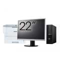 Pachet Calculator Second Hand DELL OptiPlex 7090 SFF, Intel Core i5-10600 3.30 - 4.80GHz, 8GB DDR4, 256GB SSD + Monitor 22" + Imprimanta Brother HL-L6300DW