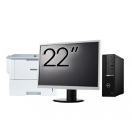 Pachet Calculator Second Hand DELL OptiPlex 7090 SFF, Intel Core i5-10600 3.30 - 4.80GHz, 8GB DDR4, 256GB SSD + Monitor 22" + Imprimanta Brother HL-L6300DW