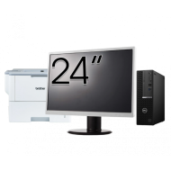Pachet Calculator Second Hand DELL OptiPlex 7090 SFF, Intel Core i5-10600 3.30 - 4.80GHz, 8GB DDR4, 256GB SSD + Monitor 24" + Imprimanta Brother HL-L6300DW