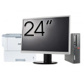 Pachet Calculator Second Hand LENOVO ThinkCentre M910s SFF, Intel Core i3-6100 3.70GHz, 8GB DDR4, 256GB SSD + Monitor 24" & Imprimanta Brother HL-L6300DW