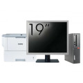 Pachet Calculator Second Hand LENOVO ThinkCentre M910s SFF, Intel Core i3-6100 3.70GHz, 8GB DDR4, 128GB SSD + Monitor 19" & Imprimanta Brother HL-L6300DW