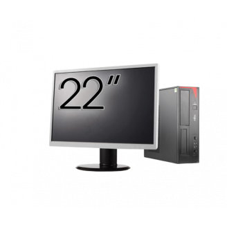 Pachet Calculator Second Hand Fujitsu Esprimo E420, Intel Core i3-4130 3.40GHz, 4GB DDR3, 500GB HDD + Monitor 22"