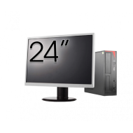 Pachet Calculator Second Hand Fujitsu Esprimo E420, Intel Core i3-4130 3.40GHz, 4GB DDR3, 500GB HDD + Monitor 24"