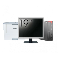 Pachet Calculator Second Hand Fujitsu Esprimo E420, Intel Core i3-4130 3.40GHz, 4GB DDR3, 500GB HDD + Monitor 19" + Imprimanta Brother HL-L6300DW