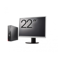 Pachet Calculator Second Hand Fujitsu Esprimo D556 SFF, Intel Core i3-6100 3.70GHz, 8GB DDR4, 256GB SSD + Monitor 22"