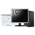 Pachet Calculator Second Hand LENOVO M710T Tower, Intel Core i3-6100 3.70GHz, 8GB DDR4, 500GB HDD, DVD-ROM + Monitor 19" & Imprimanta Brother HL-L6300DW