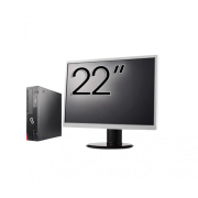 Pachet Calculator Second Hand Fujitsu Esprimo D756 Desktop, Intel Core i5-6500T 2.50-3.10GHz, 8GB DDR4, 500GB HDD + Monitor 22"