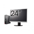 Pachet Calculator Second Hand Fujitsu Esprimo D957 SFF, Intel Core i5-6500T 2.50-3.10GHz, 8GB DDR4, 500GB HDD + Monitor 24"