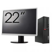 Pachet Calculator Second-Hand LENOVO M710S, Intel Core i5-6500t 3.70GHz, 8GB DDR4, 128GB SSD + Monitor 22"