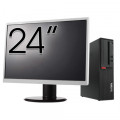 Pachet Calculator Second-Hand LENOVO M710S, Intel Core i5-6500t 3.70GHz, 8GB DDR4, 128GB SSD + Monitor 24"