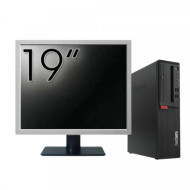 Pachet Calculator Second-Hand LENOVO M710S, Intel Core i3-6100t 3.20GHz, 8GB DDR4, 128GB SSD + Monitor 19"