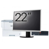 Pachet Calculator Second Hand LENOVO M700 SFF, Intel Core i5-6500 3.20GHz, 8GB DDR4, 256GB SSD, DVD-RW + Monitor 22" & Imprimanta Brother HL-L6300DW