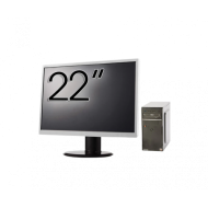 Pachet Calculator Asus Celtic R2200, AMD Ryzen 3 2200G 3.50GHz, 8GB DDR4, 256GB SSD + Monitor 22"
