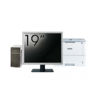 Pachet Calculator Asus Celtic R2200, AMD Ryzen 3 2200G 3.50GHz, 8GB DDR4, 256GB SSD + Monitor 19"+ Imprimanta Brother HL-L6300DW