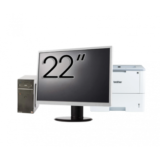 Pachet Calculator Asus Celtic R2200, AMD Ryzen 3 2200G 3.50GHz, 8GB DDR4, 256GB SSD + Monitor 22" + Imprimanta Brother HL-L6300DW