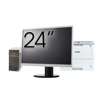 Pachet Calculator Asus Celtic R2200, AMD Ryzen 3 2200G 3.50GHz, 8GB DDR4, 256GB SSD + Monitor 24" + Imprimanta Brother HL-L6300DW