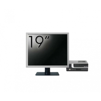 Pachet Calculator Second Hand Terra Mini PC, Intel Core i3-7100 3.90GHz, 8GB DDR4, 256GB SSD + Monitor 19"