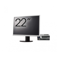 Pachet Calculator Second Hand Terra Mini PC, Intel Core i3-7100 3.90GHz, 8GB DDR4, 256GB SSD + Monitor 22"